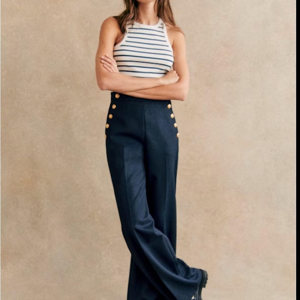 Sézane Marino Pants NWT - Marine size US8